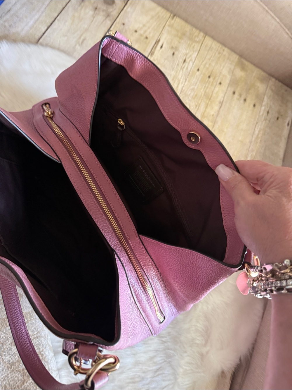 Coach Erin Peony Shoulder Bag, Coach Slim Envelope Peony Wallet & Coach Cosmetic - Picture 8 of 11